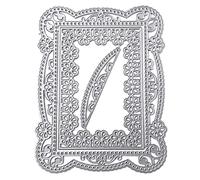 Flower Metal Die Cuts Wedding Square Lace Border Edge Cutting Dies Cut Stencils for Scrapbooking Photo Decorative Embossing Paper Card Making Supplies Scrapbooking Die Cuts