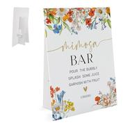 Flower Mimosa Bar Sign, Mimosa Bar Signage Party, Wedding Party Decor, Birthday Bar Party Decor, Mimosa Bar Decoration, Bridal Shower Sign, Bridal Shower Decorations(xcmm11)