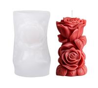 Flower Molds for Candles | Resin Casting Flower Shaped Mold,Soap Making Wax Moulds Reusable Craft Supplies for Homemade Projects Holiday Party