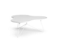 Flower Mono Coffee Table 114x107 White