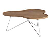Swedese - Flower Mono Coffee Table 114x45 cm, Chrome / Walnut - Walnut