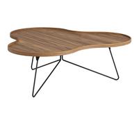 Swedese - Flower Mono Coffee Table 90x39 cm, Black / Walnut - Black