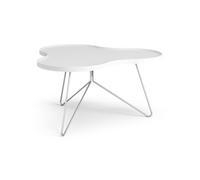 Swedese - Flower Mono Table 90x84 cm, White/Chrome - Chrome