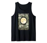 Flower Moon 2026 Full Moon Vintage Floral Butterfly Moth Tank Top