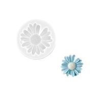 Flower Mould,3D Daisy Flower Silicone Mould with Hole,Epoxy Resin Moulds,Candle,Aromatherapy Soap,Chocolate,Candy,Fondant,Cupcake,DIY Crafts,Pastry Baking Mold for Home Decoration & Party