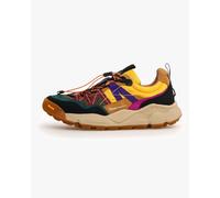 Flower Mountain Unisex Iwano Suede/Nylon Black/Yellow Trainers - Size EU/IT 40