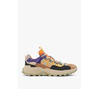 FLOWER MOUNTAIN Mens Iwano Uni Suede/Nylon Trainers In Brown Orange Az