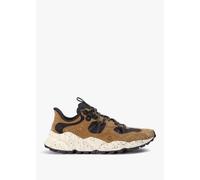 FLOWER MOUNTAIN Men's Tiger Hill Brown Suede/Nylon Mesh Trainers Size: 41, Colour: Brown Suede