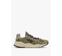 FLOWER MOUNTAIN Mens Yamabushi Uni Green Suede & Nylon Trainers Men