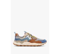 FLOWER MOUNTAIN Mens Yamano 3 Brown Deep Petrol Light Blue Suede Tr