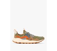 FLOWER MOUNTAIN Mens Yamano 3 Military Suede & Nylon Trainers Mens
