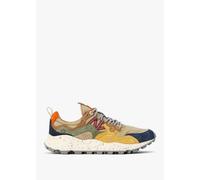 FLOWER MOUNTAIN Mens Yamano 3 Uni Suede/Nylon Trainers In Beige Colour