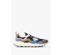 FLOWER MOUNTAIN Mens Yamano 3 Uni Suede/Nylon Trainers In Blue Mens Eu Sizes: 46, Colour: Blue Suede