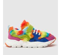 FLOWER MOUNTAIN Multi Yamano 3 VL Girls Junior Trainers UK 2 (EU 34)