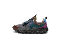 FLOWER MOUNTAIN Sneakers in Suede and Technical Fabric, anthracite, 6 UK