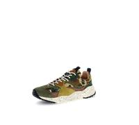 Flower Mountain Wave Suede Mens Camouflage Trainers - Green - Size EU 41