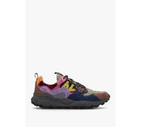 FLOWER MOUNTAIN Women's Yamano 3 Anthracite Dark Green Violet Suede Tr