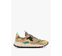 FLOWER MOUNTAIN Women's Yamano 3 Beige Sand Suede & Nylon Trainers Si