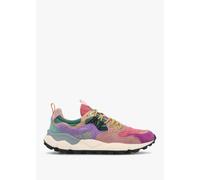 FLOWER MOUNTAIN Women's Yamano 3 Burgundy Fuchsia Cipria Suede Trainer