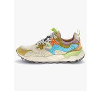 Flower Mountain Womens Yamano 3 Suede & Nylon - Cream / Milk / Light Blue