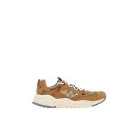 FLOWER MOUNTAIN Yamabushi suede panelled sneakers - Brown 40-41-42-43-44-45