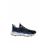 FLOWER MOUNTAIN Yamano 3 suede panelled sneakers - Blue 40-41-42-43-44-45