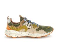 FLOWER MOUNTAIN Yamano 3 Men's Beige and Military Green Suede and Fabric Trainers - Yamano 3 Man Military Taupe 41, 1f06, 8 UK
