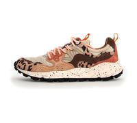 FLOWER MOUNTAIN Women's Yamano 3 Beige Milk Light Brown Leopard Suede