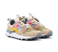 Beige Trainers with Pink and Yellow Accents - female - Flower Mountain - Sneakers - Multicolor - 6 UK - Shoes 6 UK