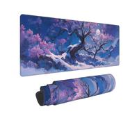 Flower Mouse Mat 1000x500x3mm,Large Mouse Pad Pink Mousemad Non-Slip Rubber Base Stitched Edges,Gaming Mousepad Waterproof,Desk Mat Rubber Base,Computer Accessories Desk Pad for Office,Home 0E-427