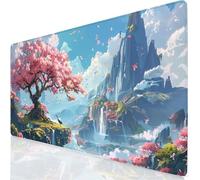 Flower Mouse Mat 800x400x3mm XXL Gaming Mouse Pad Fall Desk Mat, Gaming Keyboard Mousepad Improved Precision and Speed, Desk Accessories with Non-Slip Base Extended Mousemat for Office Home YG-298