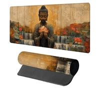 Flower Mouse Mat, Mouse Pad 1200x600x3mm, Desk Mat Large, XXL Gaming Mousepad, Desk Accessories Keyboard Pad, Office Accessories Gaming Mousemat, for PC Laptop Office Large Mousemat, Yellow 2-6725