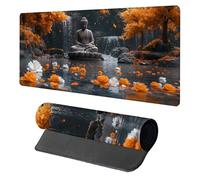 Flower Mouse Mat, Mouse Pad 600x300x3mm, Desk Mat Large, XXL Gaming Mousepad, Desk Accessories Keyboard Pad, Office Accessories Gaming Mousemat, for Computers Laptop Office Large Mousemat, Grey 9-8581