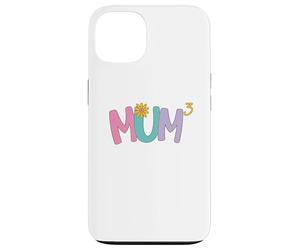 Flower Mummy Of Three Kids Funny Cute Mothers Day Mum Cubed Case for iPhone 13