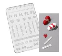 Flower Nail Art Silicone Mold Butterfly Embossing Gel Print Stencil Carving Template Tool for Art Decors Nail Creativity