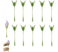 Flower Napkin Holder, Twist and Tulip Stem Maker, Origami Table Decorations for Weddings Banquets and Dinner Parties, 10/20/30 Pack Sets (10)