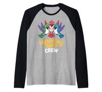 Flower Nectar Trochilidae Tiny Glorious Happy Humming Bird Raglan Baseball Tee