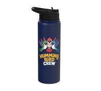 Flower Nectar Trochilidae Tiny Glorious Happy Humming Bird Stainless Steel Insulated Water Bottle