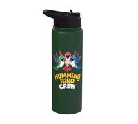 Flower Nectar Trochilidae Tiny Glorious Happy Humming Bird Stainless Steel Insulated Water Bottle