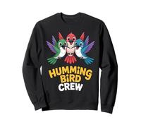 Flower Nectar Trochilidae Tiny Glorious Happy Humming Bird Sweatshirt