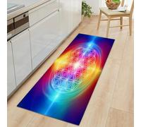 Flower Of Life Geometry Runner Rug for Entryway 40 x 120 cm Long Carpet, Dream Style Rug Runners Bedroom Floor - Washable Non-shedding Carpets for Hallway Entryway Kitchen