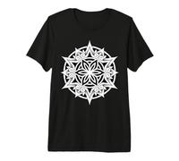 Flower of Life Sacred Geometry Circular Geometric Mandala Premium T-Shirt