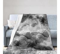 Flower Of Life Sacred Geometry Heartbeat Couch Blanket Lightweight Travel Blankets Fluffy Bed Throw For All Season Home Decor Office S