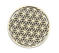 Flower of Life Wood Crystal Grid Altar Hollow Out Chakra Crystal Healing Sacred Geometry Metatron's Cube Witchcraft Tray
