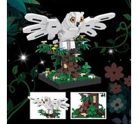 Flower Owl Building Block Sets, 700+ PCS Mini Micro Owl Bird Building Kits, STEM Flower Bird Animal Bricks Model Toys, Classroom Prizes Easter Birthday Gifts for Boys and Girls