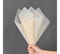 Flower Packaging Paper Translucent Cotton Lining Paper For Florist Wrapping Bouquet Wedding Soft Colorful Decorative Paper(Beige)