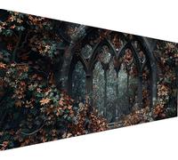 Flower Paint by Numbers for Adults, Architecture Paint by Numbers Kits on Canvas, DIY Oil Painting with 3 Brushes and Acrylic Pigment Drawing Art Crafts, Hobbies for Women, Home Wall Decor Gifts b-848