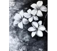 Flower Paint by Numbers for Adults, Arts and Crafts for Kids, Abstract Paint by Numbers for Children, DIY Simple Painting by Number, Funny Gifts Adults, Room Decor, Without Frame, 90x120cm e-246