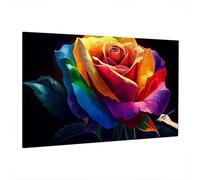 Flower Paint by Numbers for Adults Beginner, Adult Paint by Numbers Colour, DIY Adult Crafts Canvas Oil Painting Kit, Painting by Number, Autumn Decorations, Home Decor, Gifts for Women 180x80cm Q-41