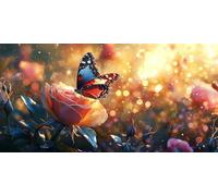 Flower Paint by Numbers for Adults Beginner, Painting by Numbers Adults No Easel, Without Frame DIY Color Oil Painting Acrylic Paints, Gifts for Women Kits Art Crafts Home Decor 40x80cm/16x32in J0L585